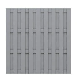 TraumGarten Sichtschutzzaun JUMBO WPC Grau