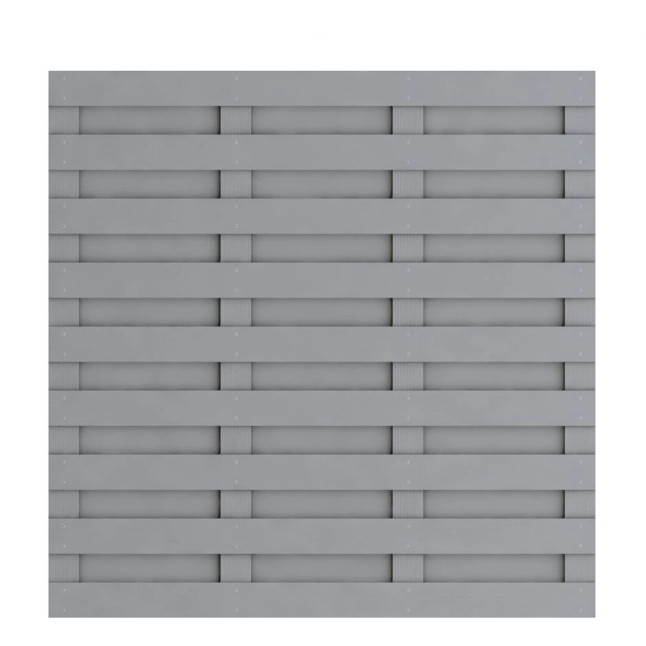 TraumGarten Sichtschutzzaun JUMBO WPC Grau â Bild 2