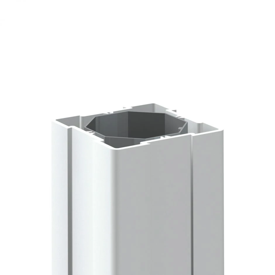 TraumGarten Sichtschutzzaun LONGLIFE Pfosten Weiß – Bild 4