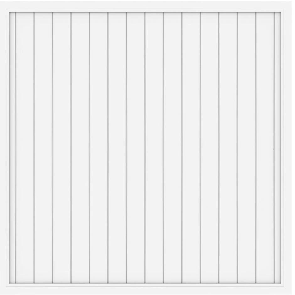 TraumGarten Sichtschutzzaun LONGLIFE RIVA Weiß