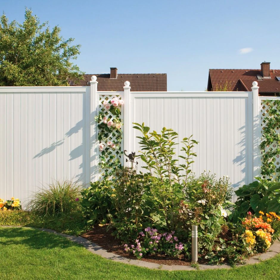 TraumGarten Sichtschutzzaun LONGLIFE RIVA Weiß – Bild 2