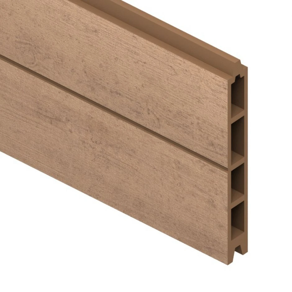 TraumGarten Sichtschutzzaun Einzelprofil SYSTEM WPC Mandel