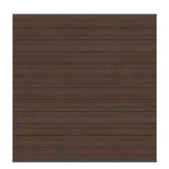 TraumGarten Sichtschutzzaun SYSTEM WPC PLATINUM Braun, Leiste Anthrazit