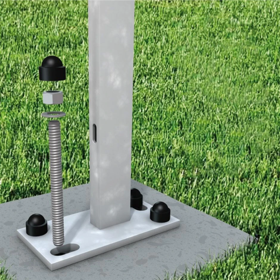 TraumGarten Sichtschutzzaun SYSTEM Verbundanker-Set Für Pfostenträger