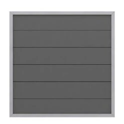 TraumGarten Sichtschutzzaun DESIGN WPC ALU Anthrazit