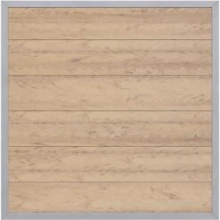 TraumGarten Sichtschutzzaun DESIGN WPC ALU Sand