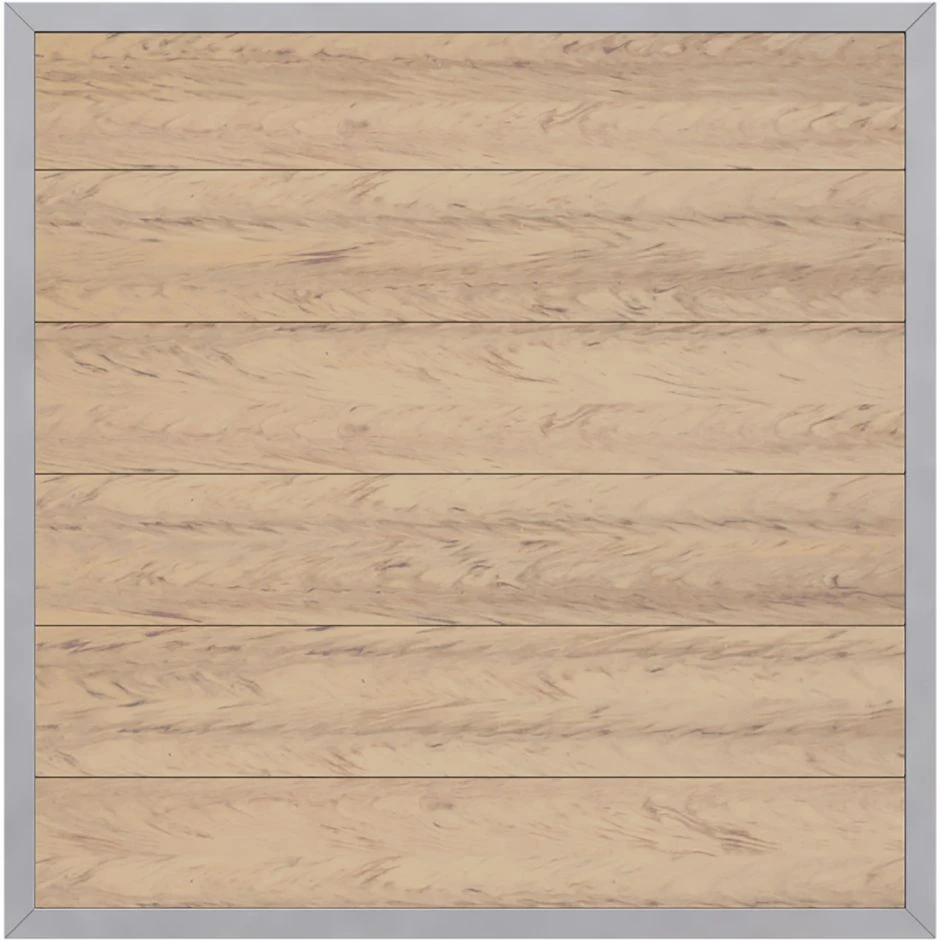 TraumGarten Sichtschutzzaun DESIGN WPC ALU Sand