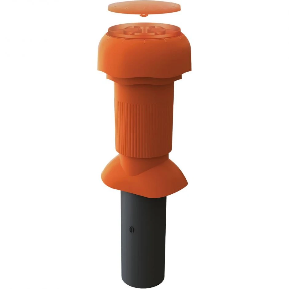 Klöber Entlüfterrohr Venduct Mit Wetterkappe Dunkelbraun Dachdurchführung Dachentlüftung