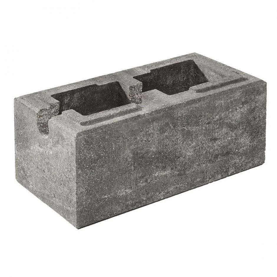 WESERWABEN Gartenmauer Vario-Line Mauerstein Einsatzstein Rankhilfe Anthrazit-Weiß – Bild 3