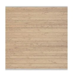 TraumGarten WPC-Sichtschutzzaun Rundum-Sorglos-Paket CLASSIC Sand/Silber