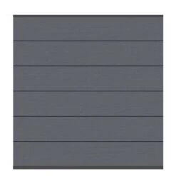 TraumGarten WPC-Sichtschutzzaun Rundum-Sorglos-Paket XL Anthrazit