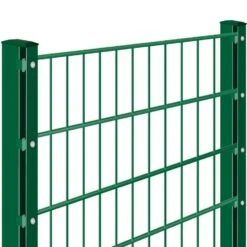 Doppelstabmattenzaun Rundum-sorglos-Paket Moosgrün